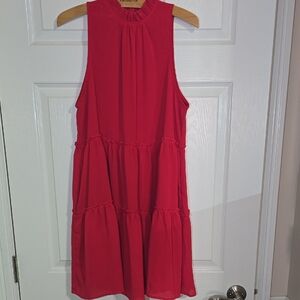 Sleeveless Red Dress